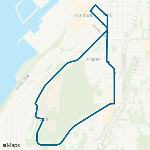 WTA WWU / Samish map