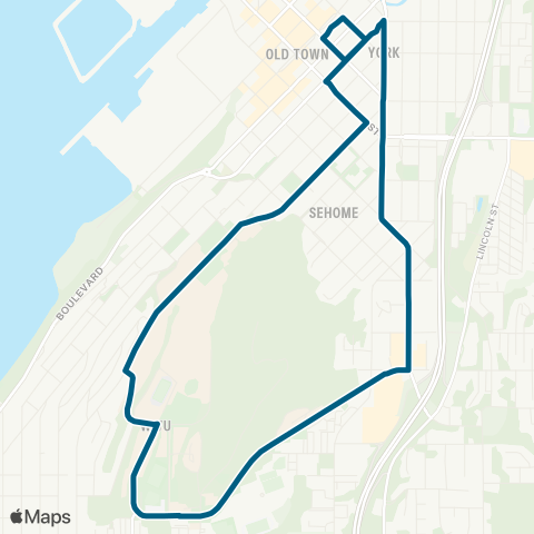 WTA Samish / WWU map