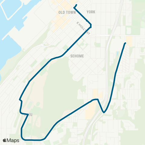 WTA Lincoln St&Downtown map