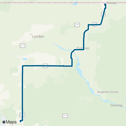 WTA Everson / Nooksack / Sumas&Cordata map