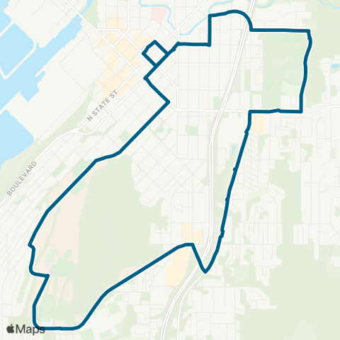 WTA Lincoln / WWU map