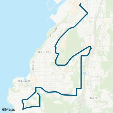 WTA Fairhaven&Downtown map