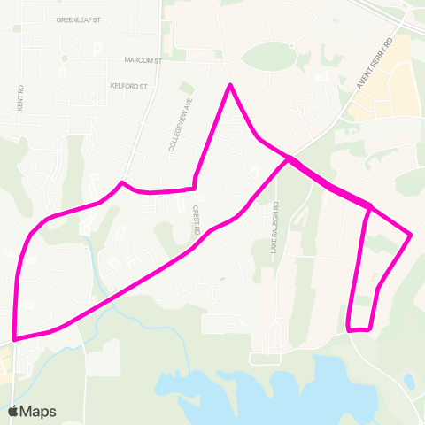 Wolfline Centennial Campus Circulator map