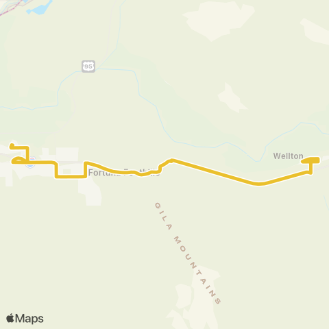 YCAT Interstate 8 / Wellton map