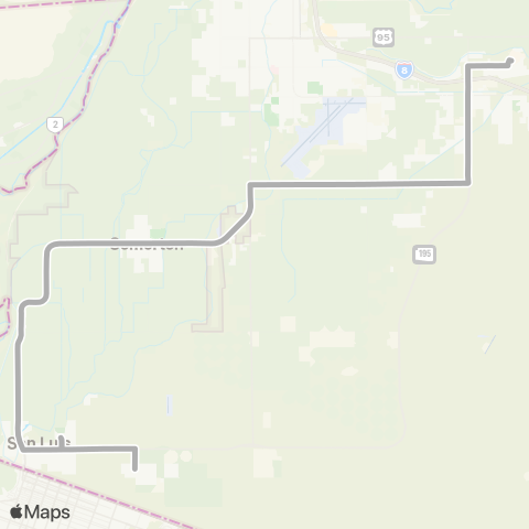 YCAT South County AWC Connector map