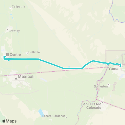 YCAT Interstate 8 map