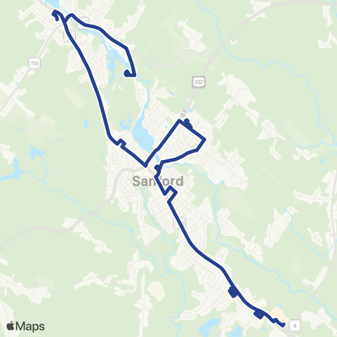 York County Community Action Corporation Transit map