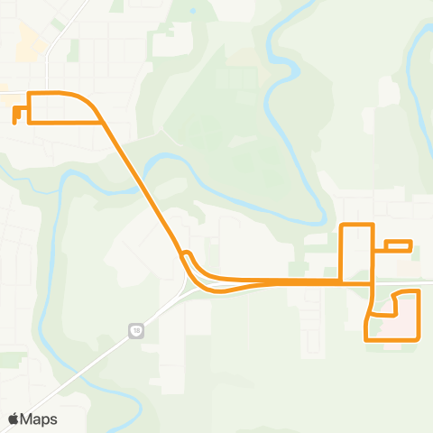 Yamhill County Transit McMinnville - East Loop map