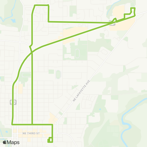 Yamhill County Transit McMinnville - North Loop map