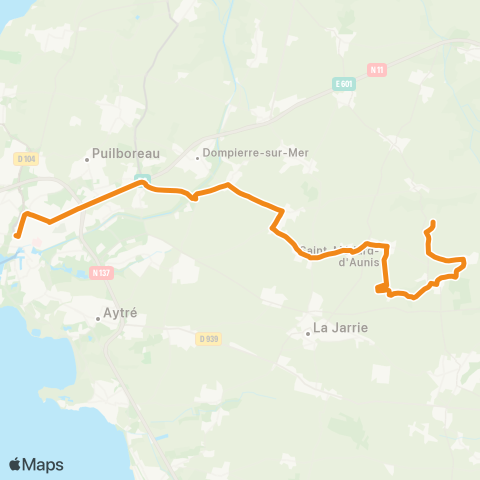 Yélo Scolaires Pl. de Verdun - Bourgneuf - Montroy - St Médard - St Christophe map