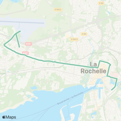 Yélo Laleu - Gare la Rochelle (Dimanche) map