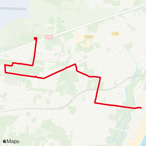 Yélo Mireuil - Pl. de Verdun - > Villeneuve (Nuit) map