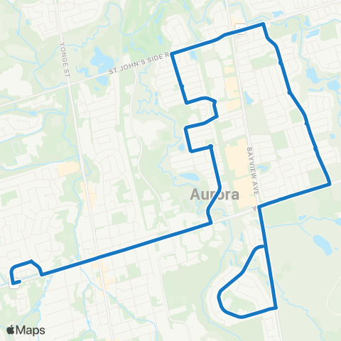 York Region Schools Aurora SS map