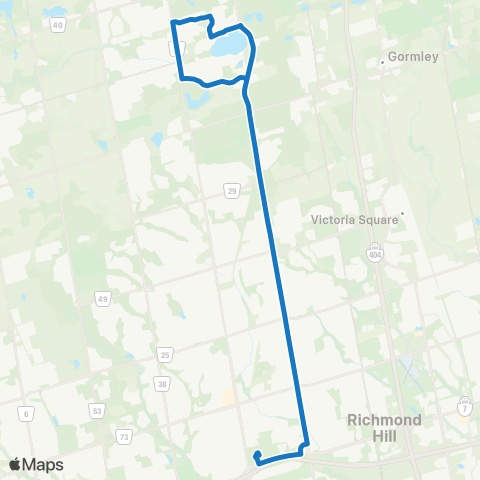 YRT Bayview map