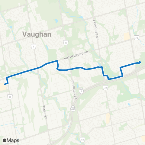 York Region Schools Stephen Lewis SS via Ten Oaks map