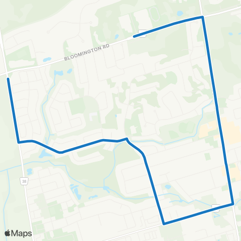 York Region Schools Cardinal Carter SS via Parker map