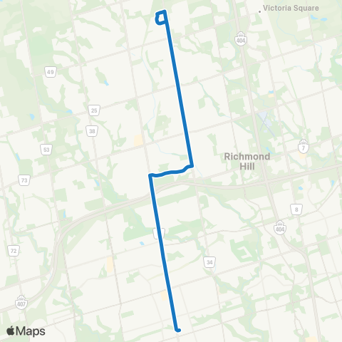 YRT Bayview Express map