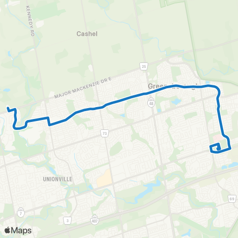 YRT Bur Oak map