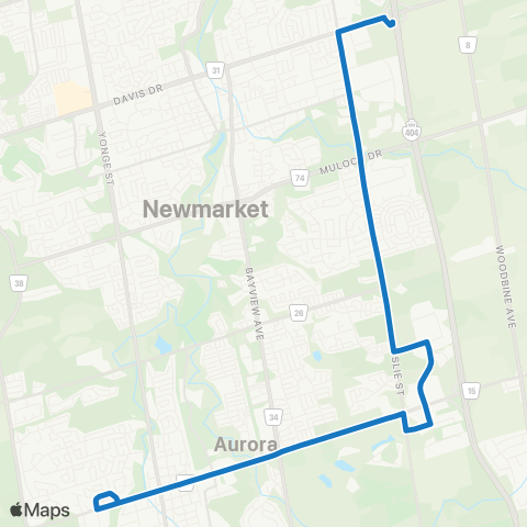 YRT Wellington - Leslie map