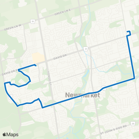 YRT Mulock map