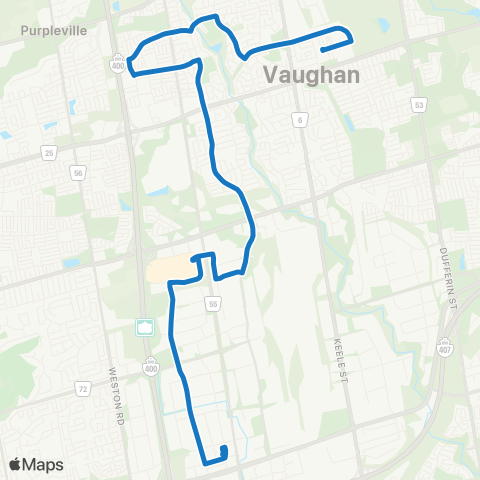 YRT Maple map