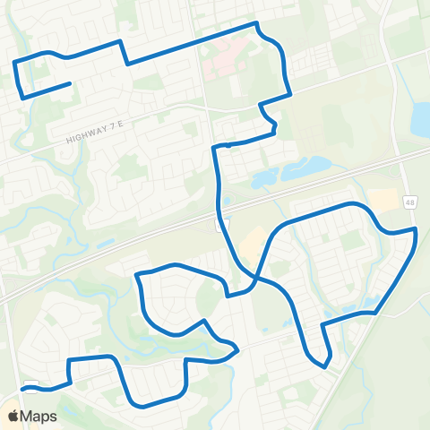 York Region Schools Markham District SS via Box Grove map