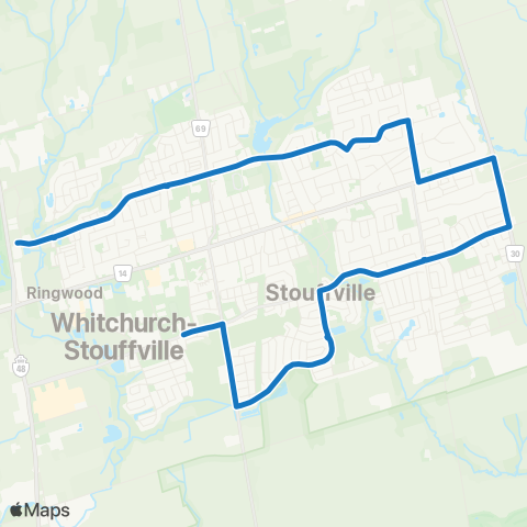 York Region Schools Stouffville District SS map