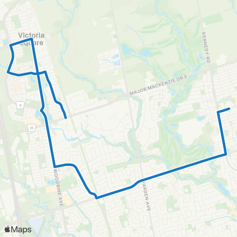 York Region Schools Pierre Elliott Trudeau SS map