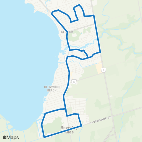 York Region Schools Keswick SS map