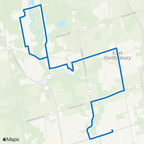 York Region Schools Huron Heights SS map