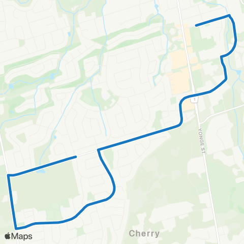 York Region Schools Dr G.W. Williams SS via Henderson map