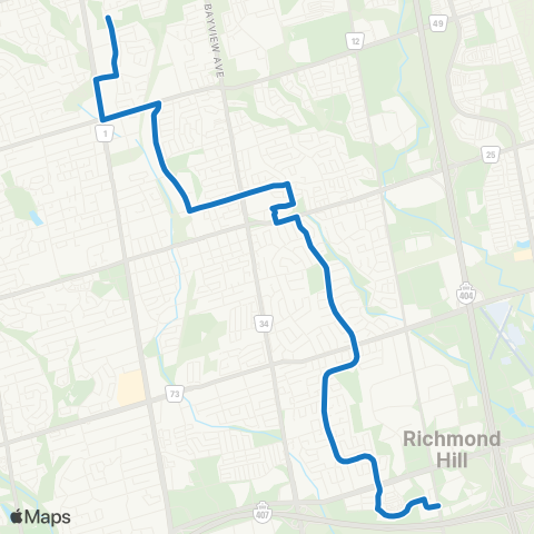 York Region Schools Richmond Hill SS via Valleymede map