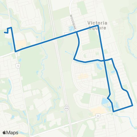 York Region Schools Richmond Green SS via Hazelton map