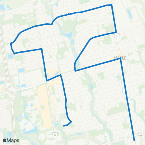 York Region Schools Maple SS map