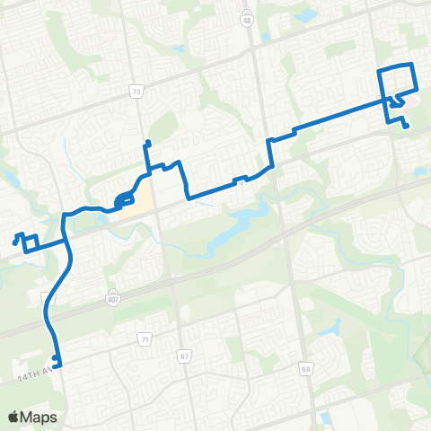 YRT Markham Local map