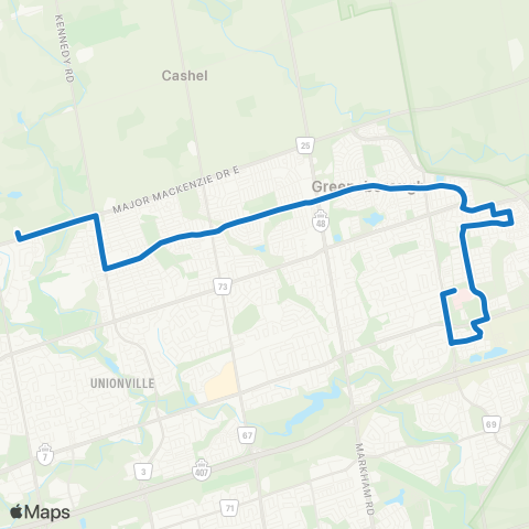 York Region Schools Bur Oak / Pierre Elliott Trudeau SS map