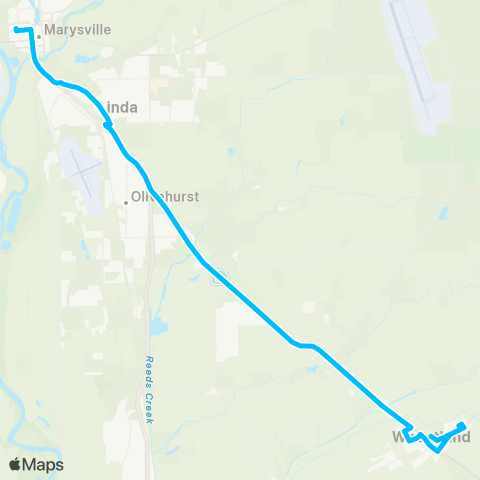 Yuba-Sutter Transit Wheatland Route map