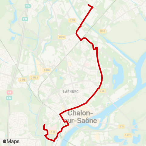 Zoom Chalon Pôle Gares - Chalon SaôneOr map