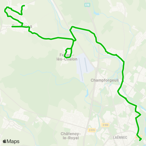 Zoom Fontaines Lycée - Chalon Pôle Colisée map