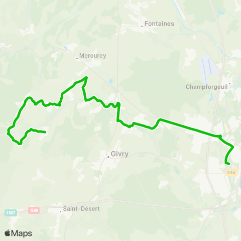 Zoom Châtel-Moron Bourg - Chalon Pôle Bellevue map