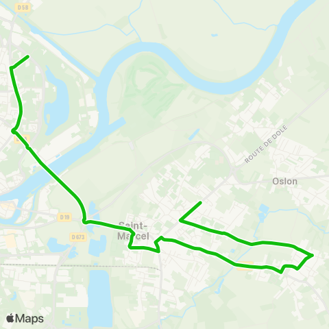 Zoom Lans - Chalon Pole Colisée map