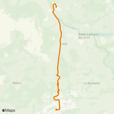 Zou - Réseau proximité St Bonnet-Gap map