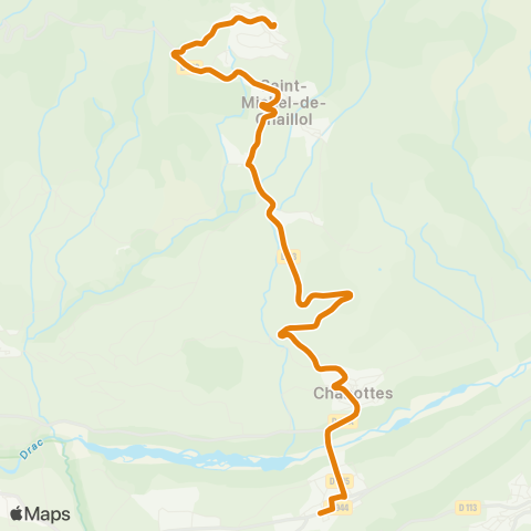 Zou - Réseau proximité St Michel de Chaillol-Chabottes (R) map