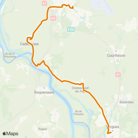 Zou - Réseau proximité Orange - Sorgues Par Châteauneuf map