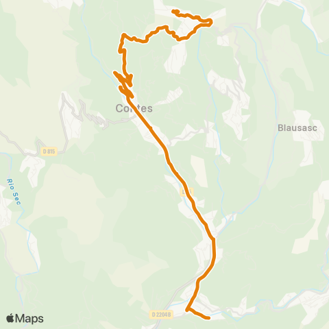 Zou - Réseau proximité Contes la Grave - Berre les Alpes map